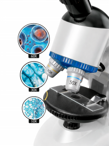 Микроскоп детский для наблюдения с кейсом в виде столика Орбита OT-INL83
